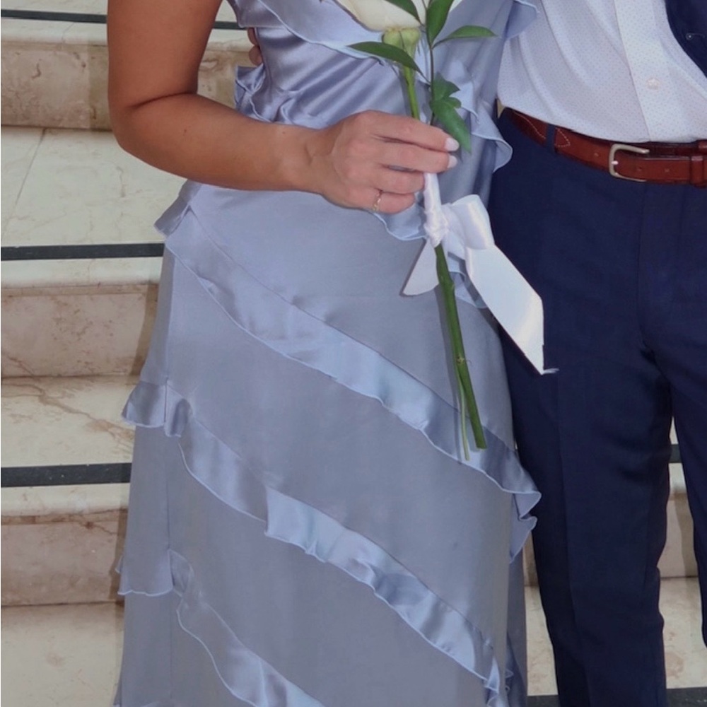 Show Me Your MuMu Light Blue Ruffled Maxi Dress - Picture 3 of 3